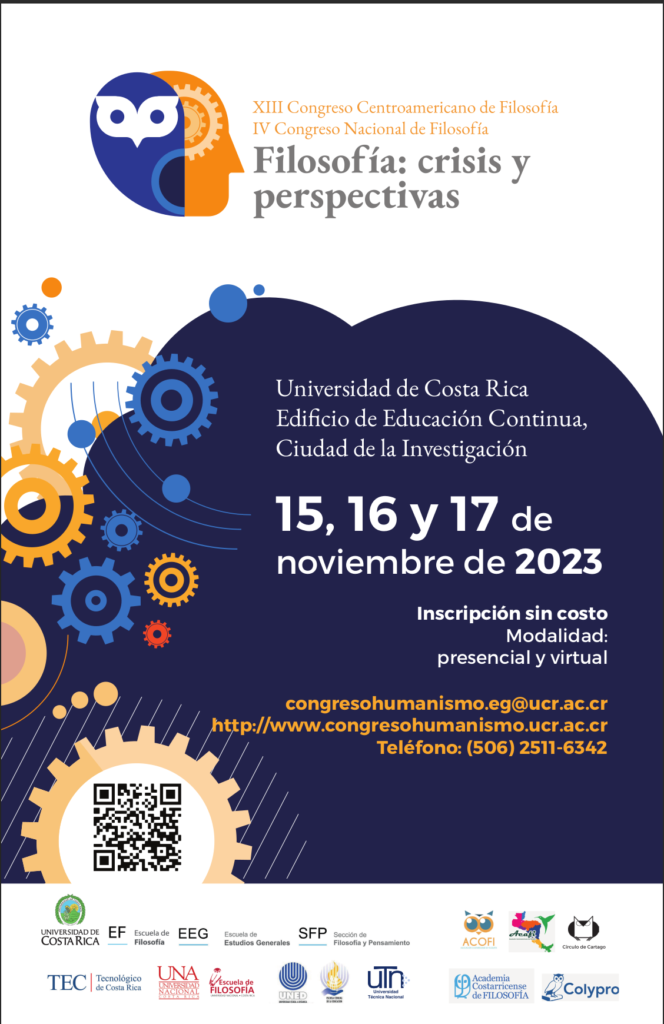 XIII CONGRESO CENTROAMERICANO DE FILOSOFÍA, IV CONGRESO NACIONAL DE FILOSOFÍA: CRISIS Y PERSPECTIVAS